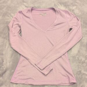 Women's Light Purple Long Sleeve Top